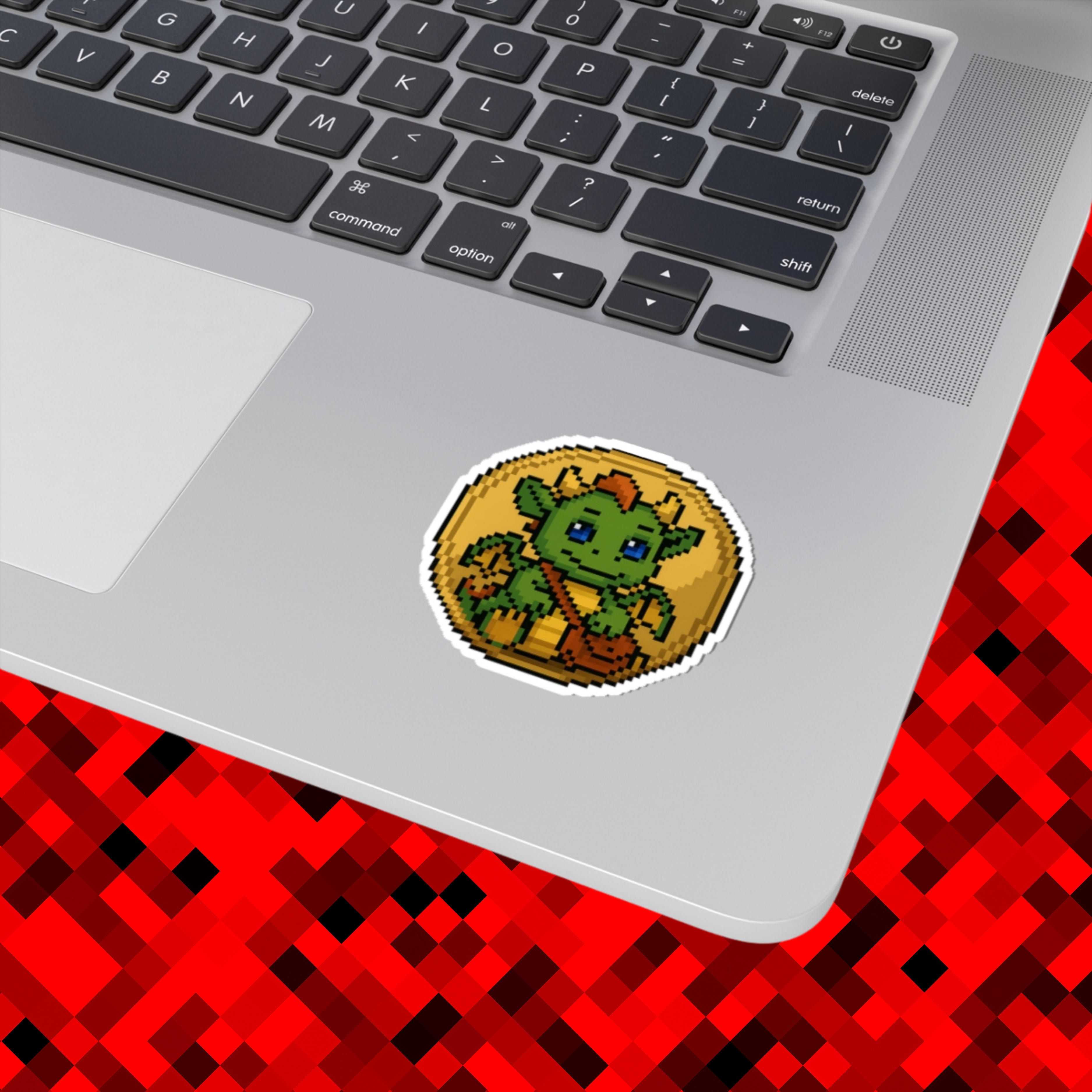 Pixel Trevi Memecoin Sticker